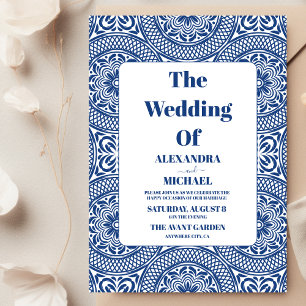 Invitation Mariage floral mexicain de broderie Fiesta