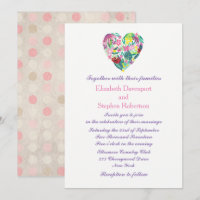 Mariage Floral Résumé en Rose et Vert