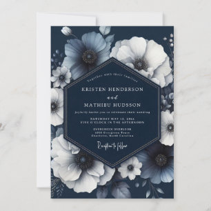 Invitation Mariage Floral Rêve de la Marine
