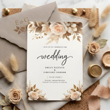 Mariage Floral Rose Pâle Bohème Chic Rustique