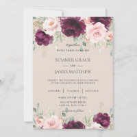 Mariage floral rose rose pâle chic
