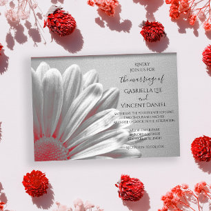 Invitation Mariage Floral rouge