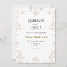Mariage floral simple