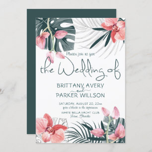 Invitation Mariage floral tropical