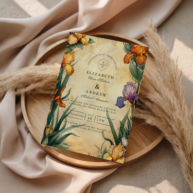Invitation Mariage Floral Tropical Maussade (Créateur téléchargé)