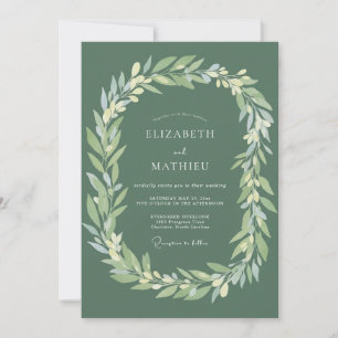 Invitation Mariage Florissant Feuille de Sauge