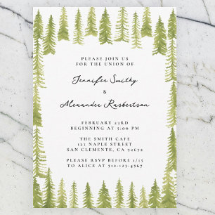 Invitation Mariage forestier