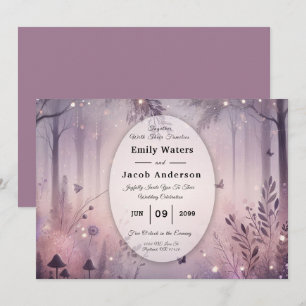 Invitation Mariage forestier Ethereal Fairy