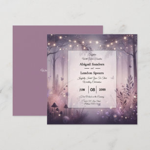 Invitation Mariage forestier Ethereal Fairy