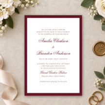 Mariage Formel Classique Écriture de Bordure Borde