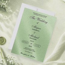 Mariage Formel en Lin Élégant Vert Sauge Romantiqu