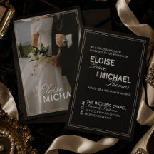 Mariage Formel Photo Minimaliste en Smoking