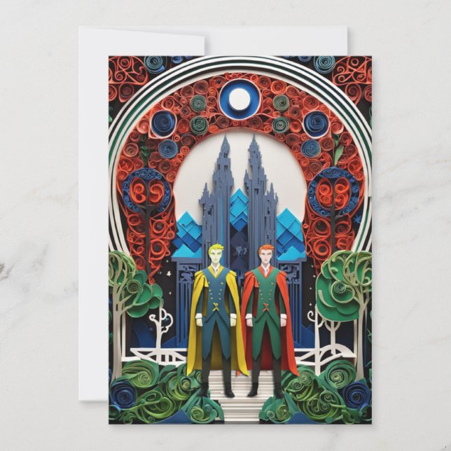 Invitation Mariage gay RSVP (Devant)