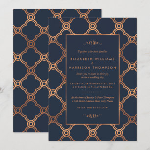 Invitation Mariage Géométrique vintage Gatsby