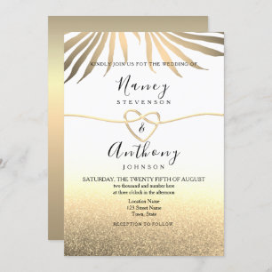 Invitation Mariage Gold Beach