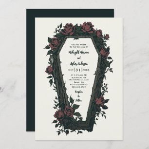 Invitation Mariage gothique de café