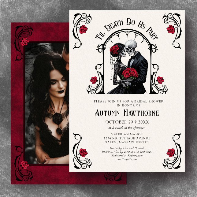 Invitation Mariage gothique jusqu'à la mort (Créateur téléchargé)