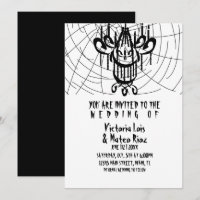 Mariage gothique Lustre Toile d'araignée Noir   
