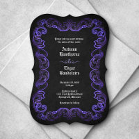 Mariage gothique noir violet