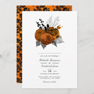 Invitation Mariage gothique vintage