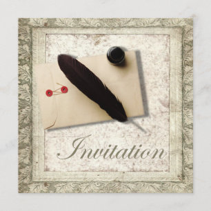 Invitation mariage gothique vintage amour steampunk