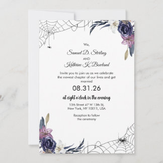 Invitation Mariage Halloween