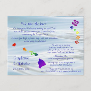 Invitation Mariage hawaïen