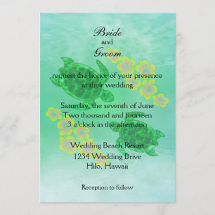 Invitation Mariage hawaïen de Honu