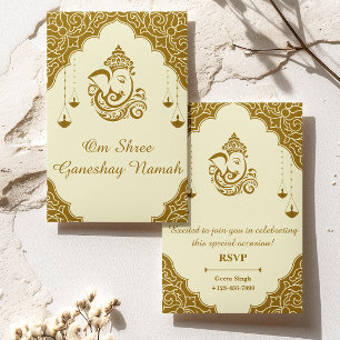 Invitation Mariage hindou indien de style traditionnel