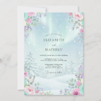 Mariage hivernal éthéré bleu glacial