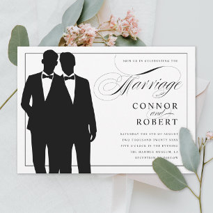 Invitation Mariage homosexuel Mariage de deux chambres
