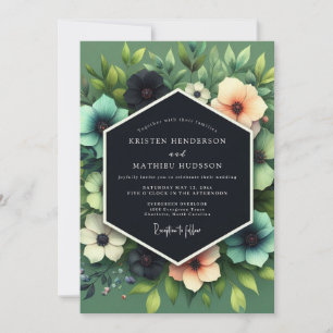 Invitation Mariage Humeur Viridian Peach