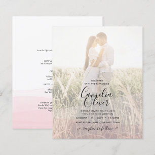 Invitation Mariage Iced Pink Ombre
