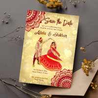 Mariage indien, date à retenir marron et or