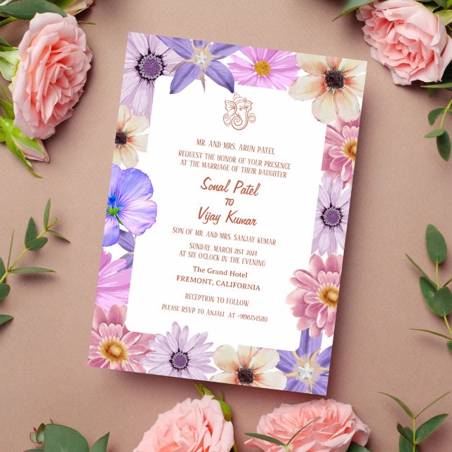Invitation Mariage indien hindou Ganesha (Créateur téléchargé)