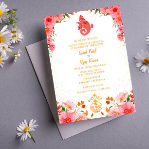 Invitation Mariage indien hindou Ganesha