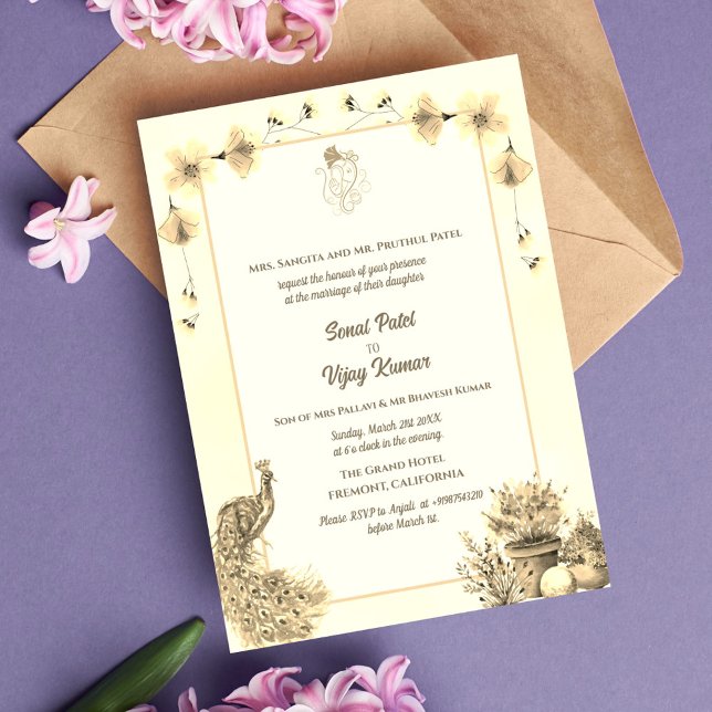 Invitation Mariage indien hindou Ganesha (Créateur téléchargé)