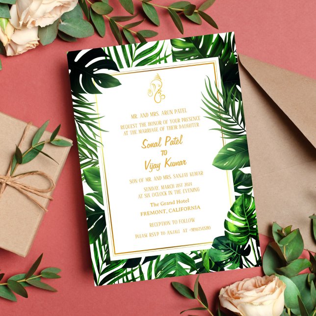 Invitation Mariage indien hindou Ganesha (Créateur téléchargé)