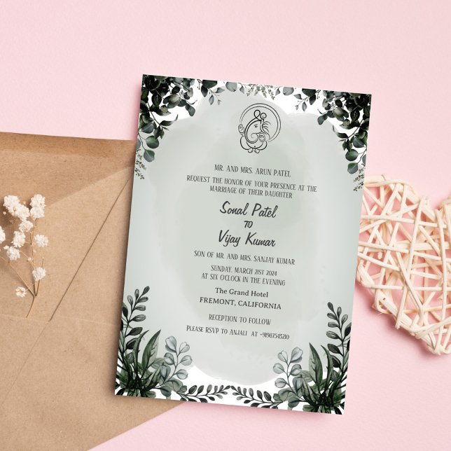 Invitation Mariage indien hindou Ganesha (Créateur téléchargé)