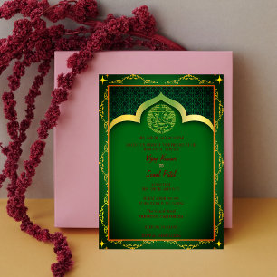 Invitation Mariage indien hindou Ganesha avec des éléments do