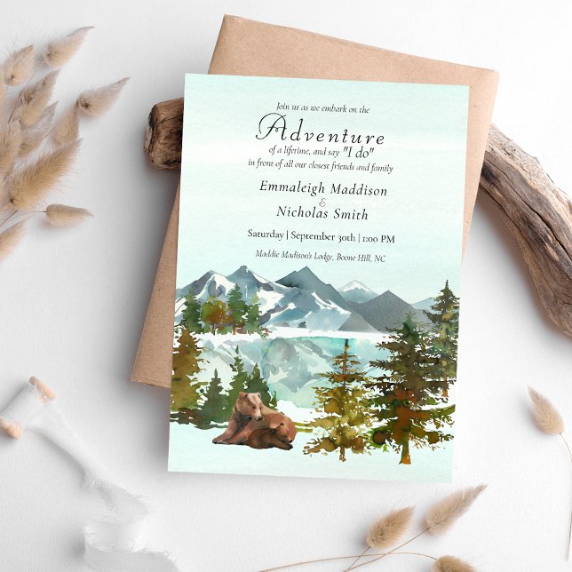 Invitation Mariage Informel Aventure en Forêt (Créateur téléchargé)