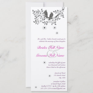 Invitation Mariage Inséparable forestier enchanté