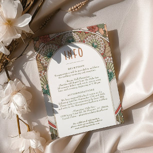 Invitation Mariage Insérer INFO Art Nouveau Vintage par Mucha