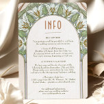 Invitation Mariage Insérer INFO Art Nouveau Vintage par Mucha<br><div class="desc">Art Nouveau Carte d'information de mariage Vintage par Alphonse Mucha dans un design floral, romantique et fantaisiste. Les fleurs victoriennes complètent les polices art déco classiques. Entrez vos informations personnalisées, et vous avez terminé. Si vous souhaitez modifier la conception, cliquez sur le bouton bleu "Customiser". Merci tellement pour considérer mon...</div>