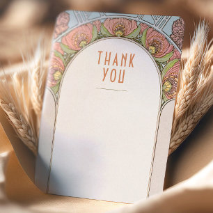 Invitation Mariage Insérer Merci Vintage Art Nouveau Invit