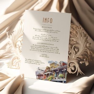 Invitation Mariage Insertion INFO et détails Nouvelle Orléans