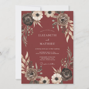 Invitation Mariage Intime de Récolte en Bourgogne