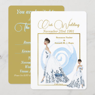 Invitation Mariage Inv. 2 Blanc(La robe) RFPMDesigns ©️ 2024