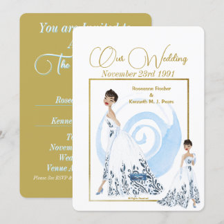 Invitation Mariage Inv. 2 Blanc(La robe) RFPMDesigns ©️ 2024