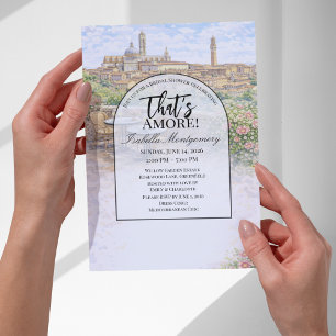 Invitation Mariage Italien à Sienne C'est l'Amour Enterrement